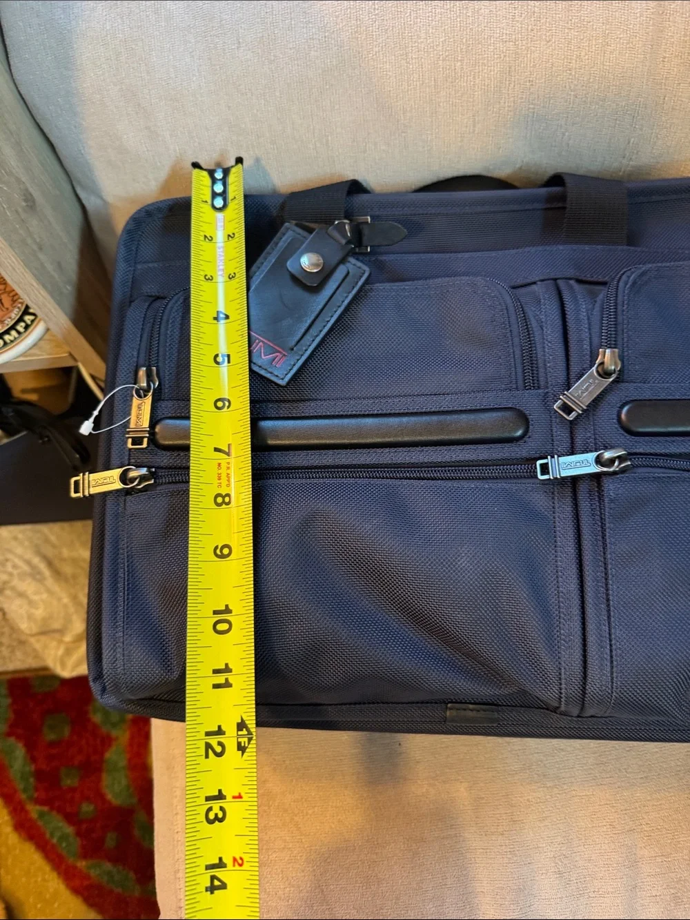 Tumi Alpha 2 ballistic briefcase bag.